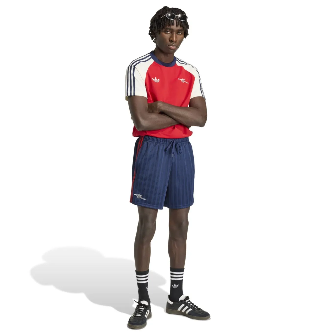 adidas Arsenal Originals Broekje Donkerblauw Rood Wit