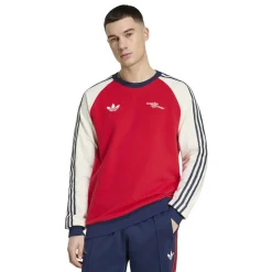 adidas Arsenal Originals Crew Sweater Rood Wit Donkerblauw