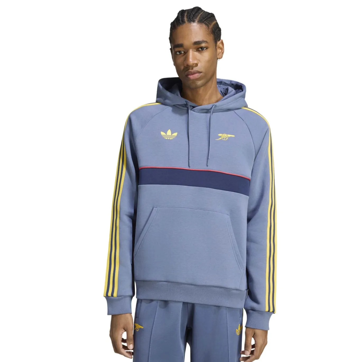 adidas Arsenal Originals Hoodie Donkerblauw Lichtoranje
