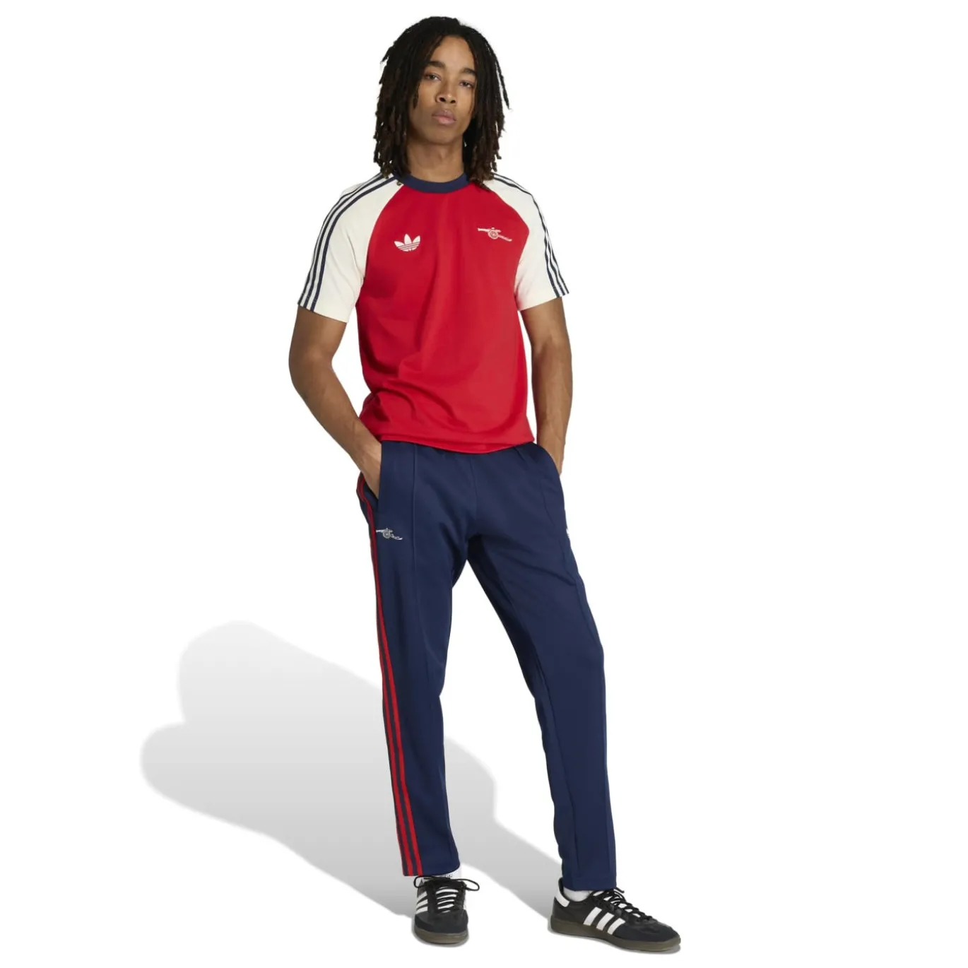 adidas Arsenal Originals Trainingsbroek Donkerblauw Rood Wit