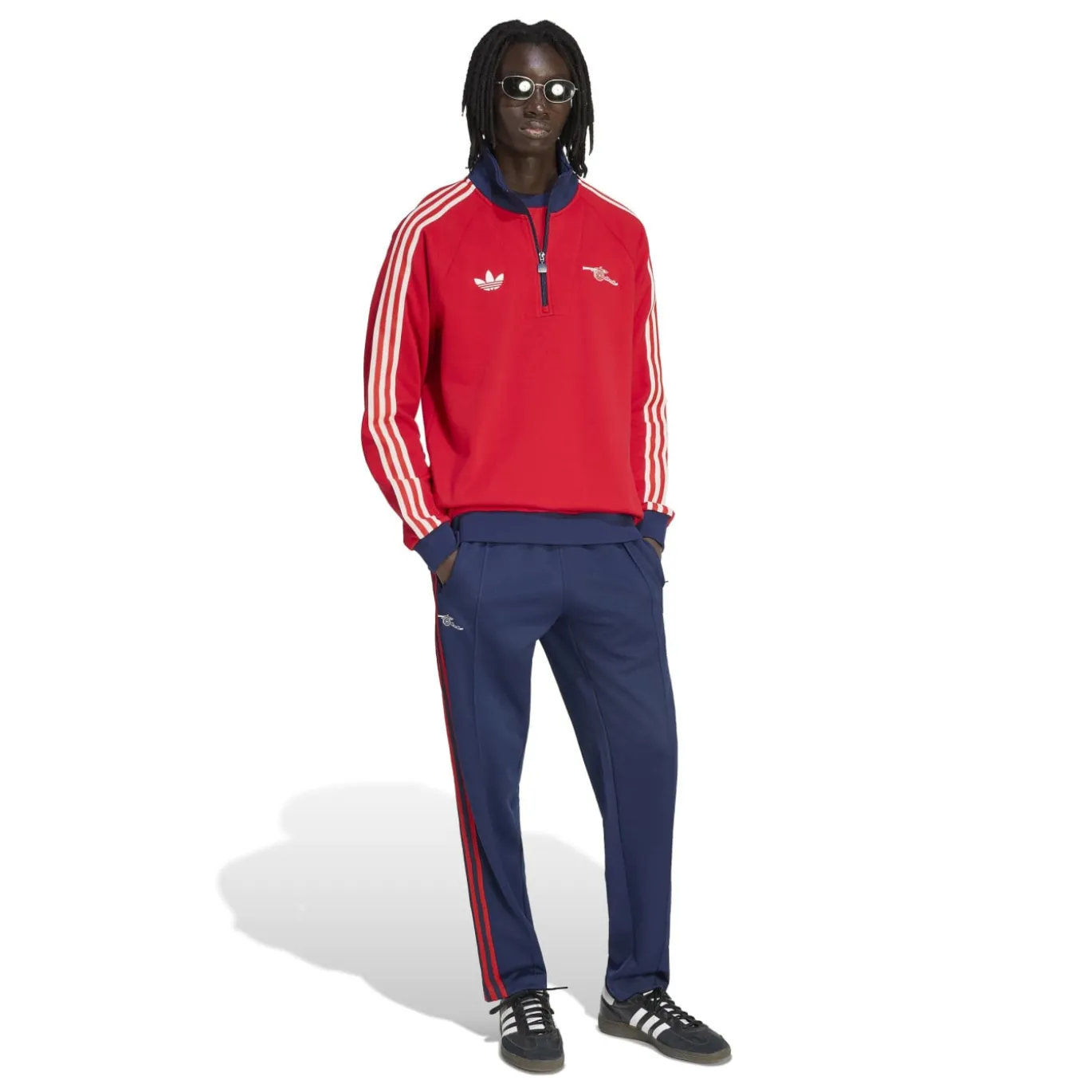 adidas Arsenal Originals Trainingspak 1/4-Zip Rood Donkerblauw Wit