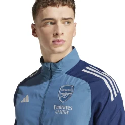adidas Arsenal Presentatie Trainingsjack 2025-2026 Blauw Donkerblauw Wit