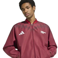 adidas Arsenal Stadium Trainingsjack 2026-2027 Bordeauxrood Zwart Wit