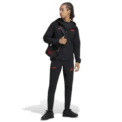 adidas Arsenal Tiro Travel Trainingsjack 2026-2027 Zwart Rood