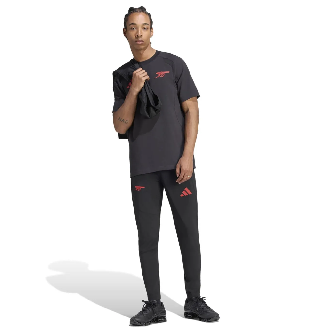 adidas Arsenal Tiro Travel Trainingsbroek 2026-2027 Zwart Rood