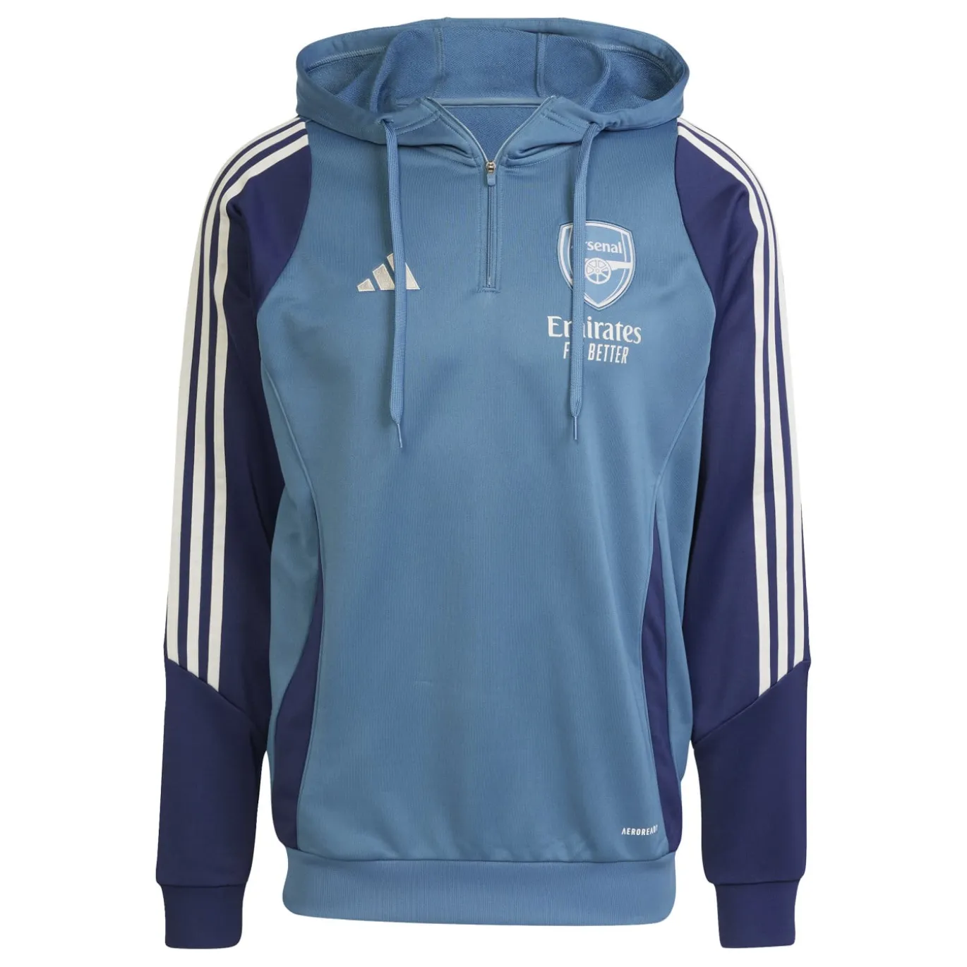 adidas Arsenal Track Hoodie 2025-2026 Blauw Donkerblauw Wit