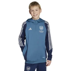 adidas Arsenal Track Hoodie 2025-2026 Kids Blauw Donkerblauw Wit