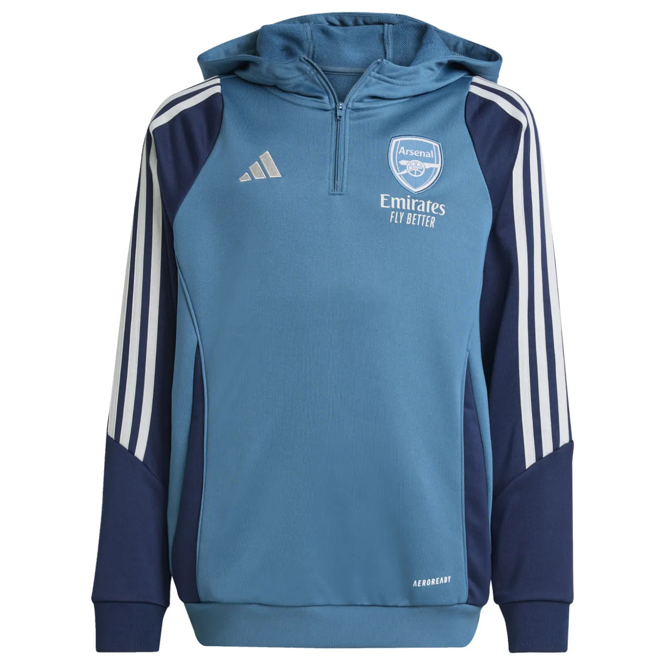 adidas Arsenal Track Hoodie 2025-2026 Kids Blauw Donkerblauw Wit