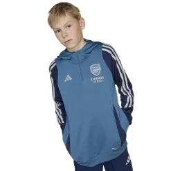 adidas Arsenal Track Hoodie 2025-2026 Kids Blauw Donkerblauw Wit
