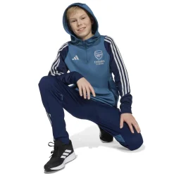 adidas Arsenal Track Hoodie 2025-2026 Kids Blauw Donkerblauw Wit