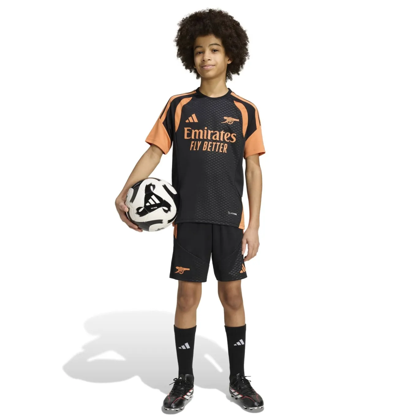 adidas Arsenal Trainingsbroekje 2026-2027 Kids Zwart Oranje