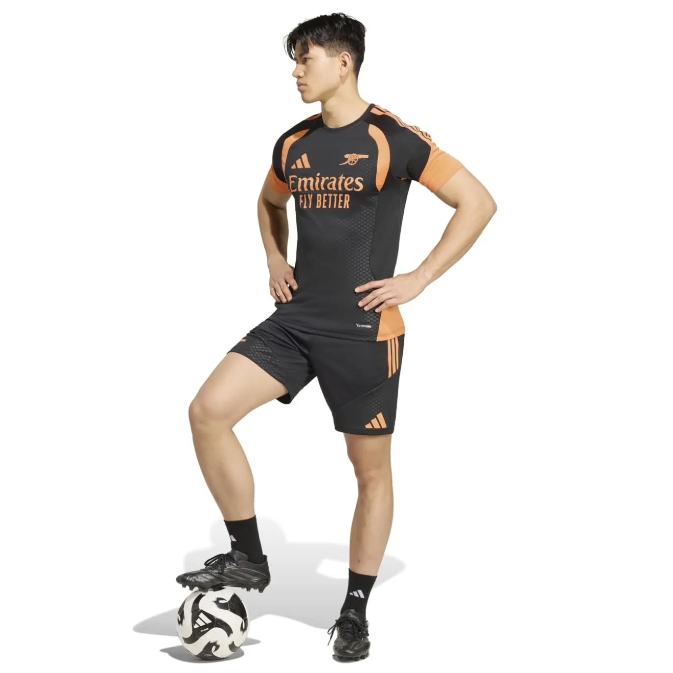 adidas Arsenal Trainingsbroekje 2026-2027 Zwart Oranje