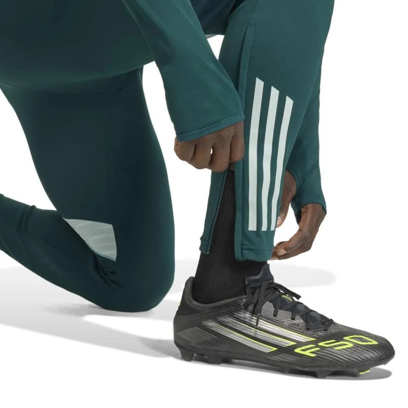 adidas Arsenal Trainingspak 1/4-Zip 2025-2026 Donkergroen Grijs