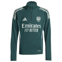 adidas Arsenal Trainingspak 1/4-Zip 2025-2026 Kids Donkergroen Grijs