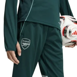 adidas Arsenal Trainingspak 1/4-Zip 2025-2026 Kids Donkergroen Grijs