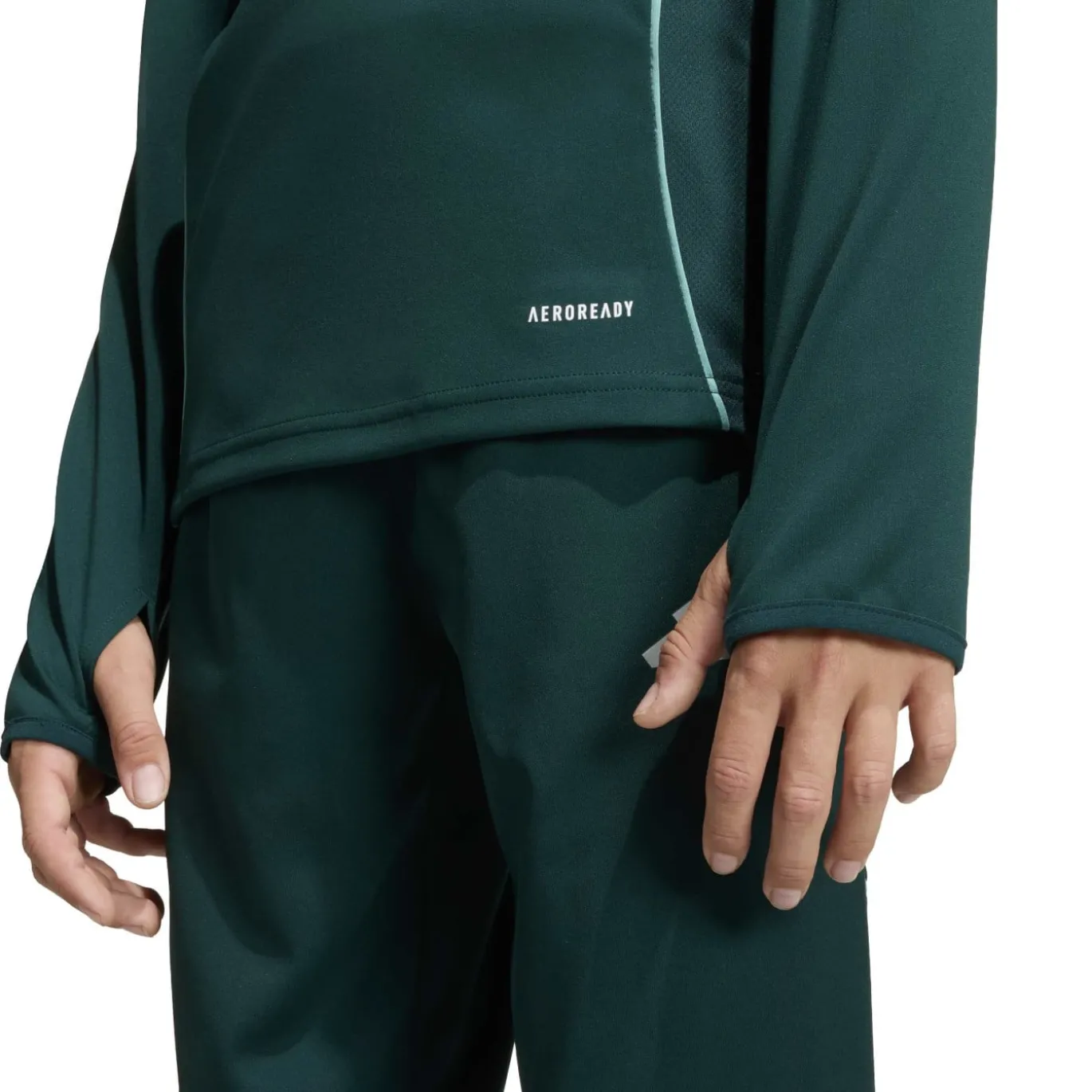 adidas Arsenal Trainingspak 1/4-Zip 2025-2026 Kids Donkergroen Grijs