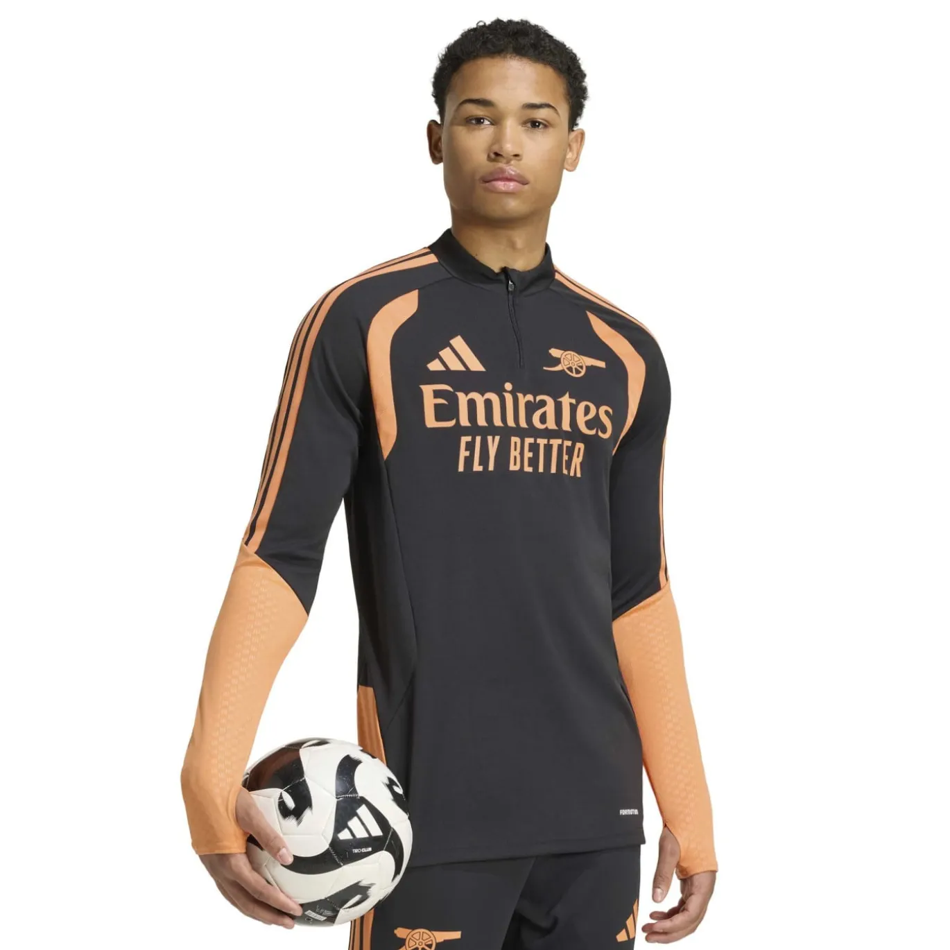 adidas Arsenal Trainingspak 1/4-Zip 2026-2027 Zwart Oranje