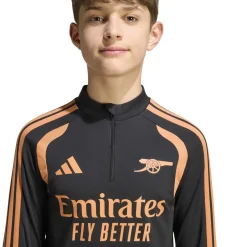 adidas Arsenal Trainingspak 1/4-Zip 2026-2027 Kids Zwart Oranje