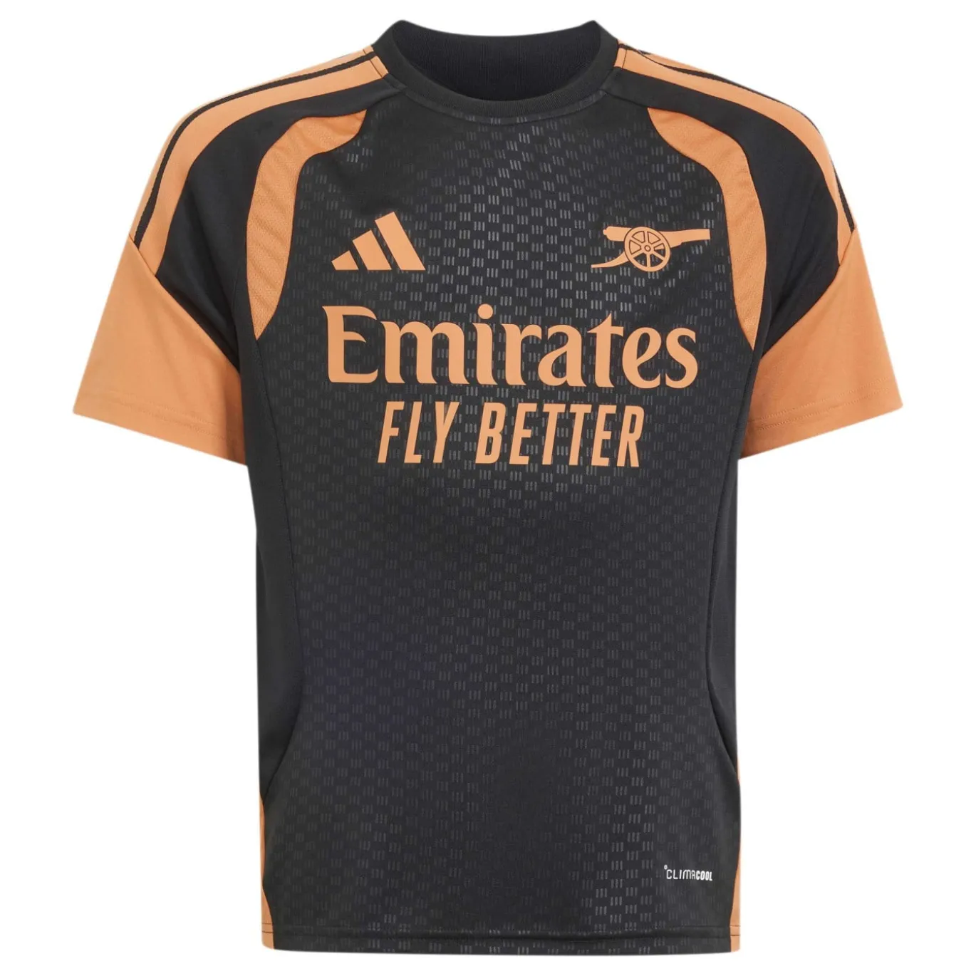 adidas Arsenal Trainingsshirt 2026-2027 Kids Zwart Oranje