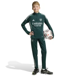 adidas Arsenal Trainingstrui 1/4-Zip 2025-2026 Kids Donkergroen Grijs
