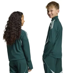 adidas Arsenal Trainingstrui 1/4-Zip 2025-2026 Kids Donkergroen Grijs