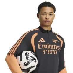 adidas Arsenal Trainingstrui 1/4-Zip 2026-2027 Zwart Oranje