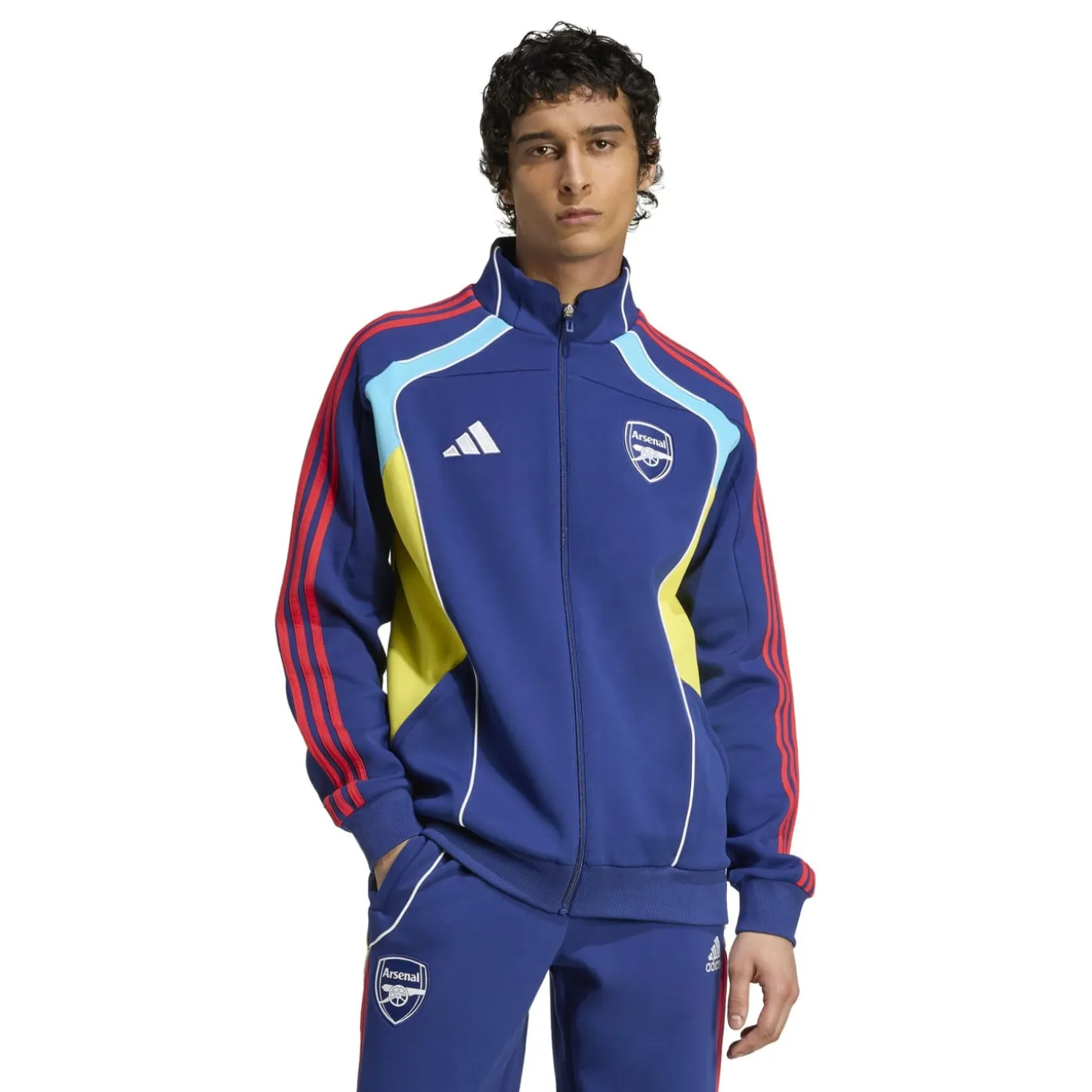 adidas Arsenal Urban Purist Trainingsjack 2025-2026 Donkerblauw Rood Geel Wit