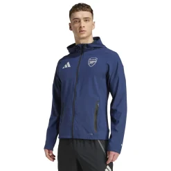 adidas Arsenal Vis Tech Trainingspak Full-Zip 2025-2026 Donkerblauw Zwart Wit