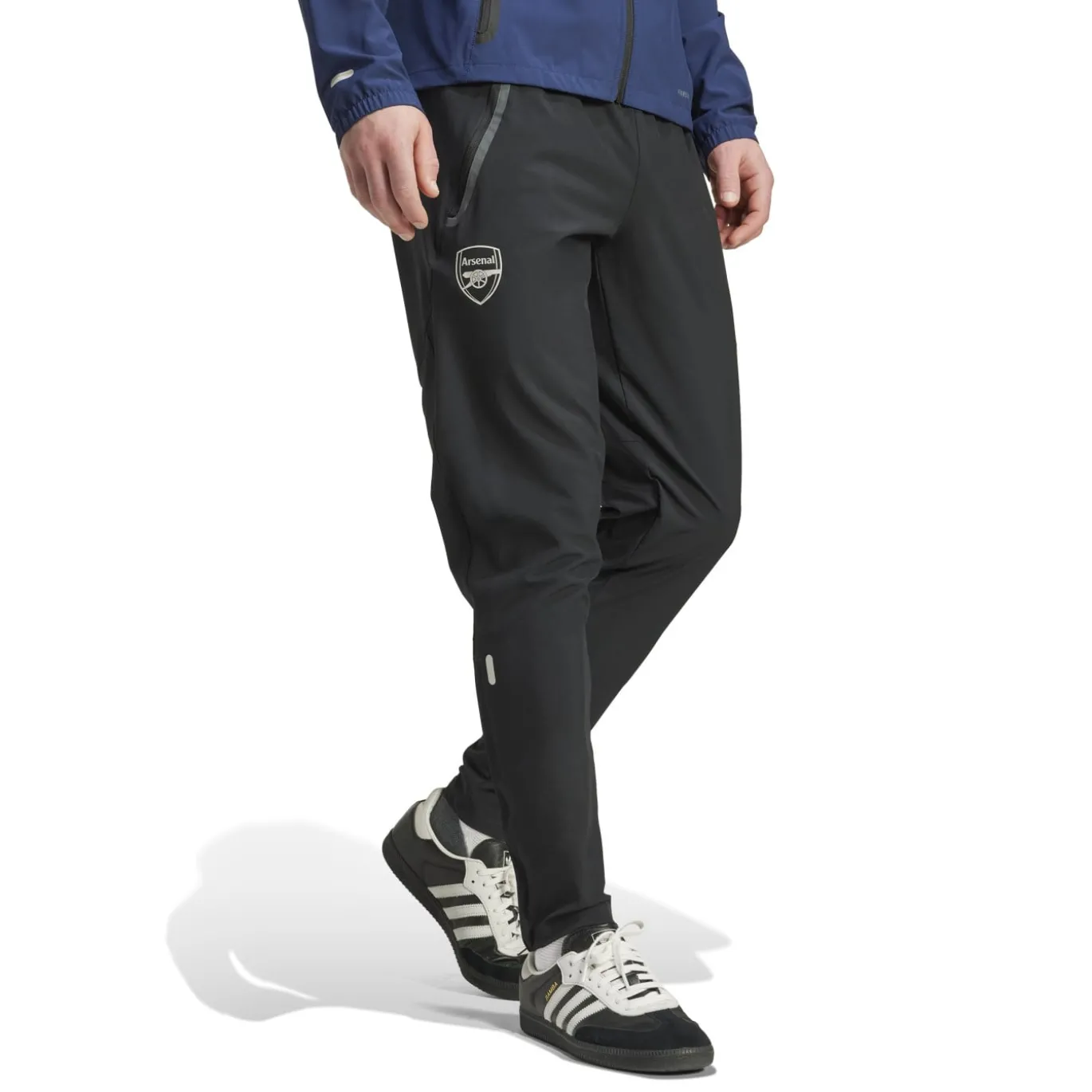 adidas Arsenal Vis Tech Trainingspak Full-Zip 2025-2026 Donkerblauw Zwart Wit