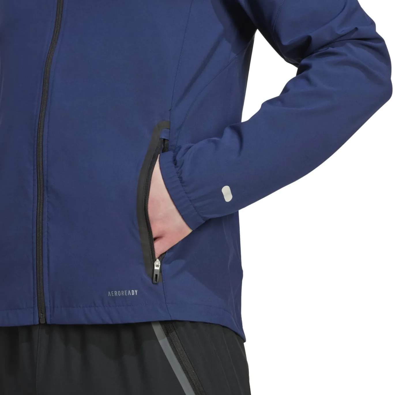 adidas Arsenal Vis Tech Trainingspak Full-Zip 2025-2026 Donkerblauw Zwart Wit