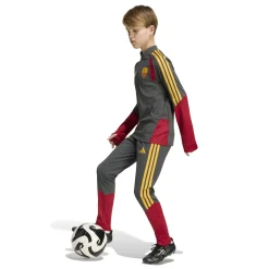 adidas AS Roma Trainingsbroek 2026-2027 Kids Donkergrijs Rood Oranje