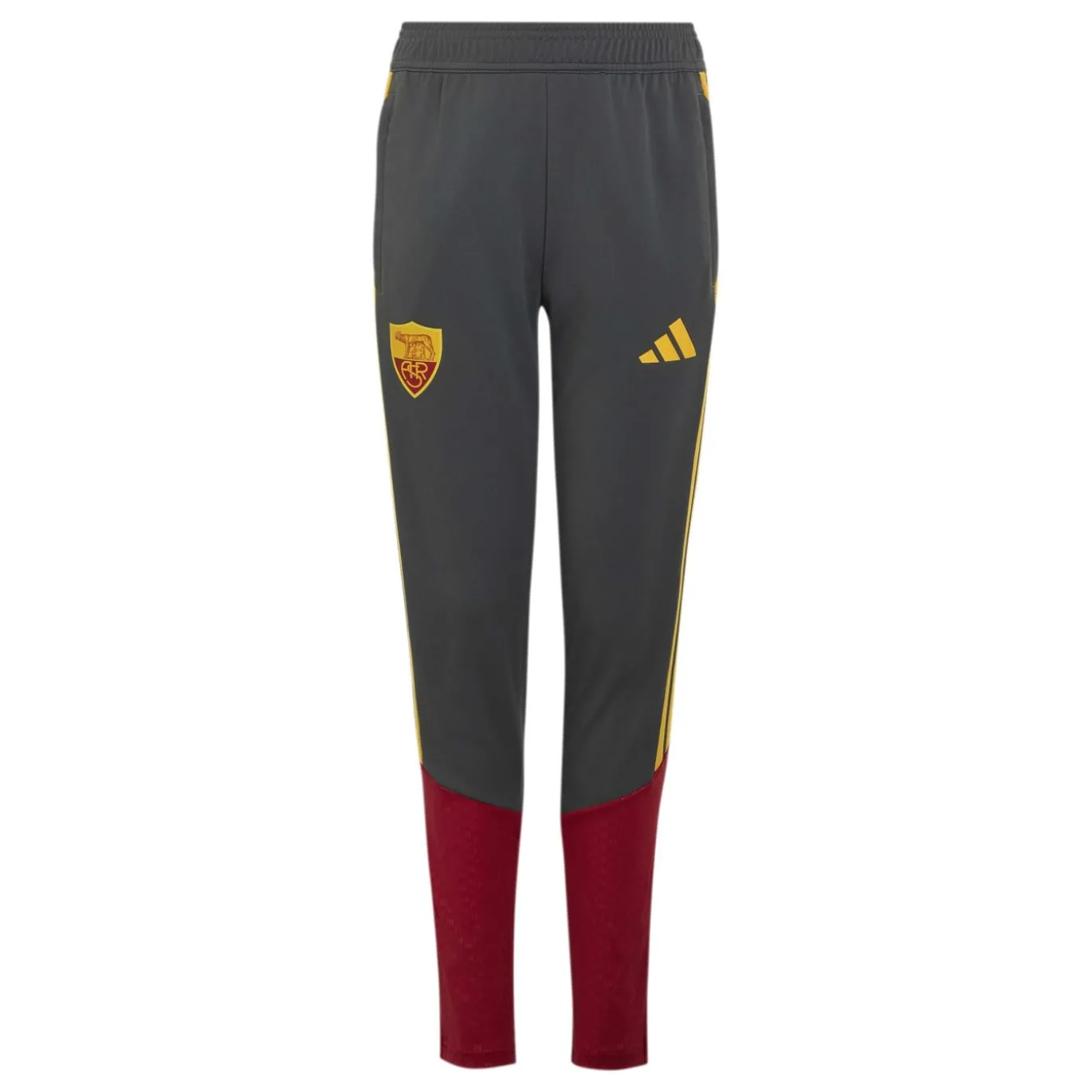 adidas AS Roma Trainingsbroek 2026-2027 Kids Donkergrijs Rood Oranje
