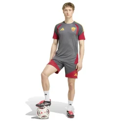 adidas AS Roma Trainingsbroekje 2026-2027 Donkergrijs Rood Oranje