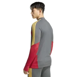 adidas AS Roma Trainingspak 1/4-Zip 2026-2027 Donkergrijs Rood Oranje