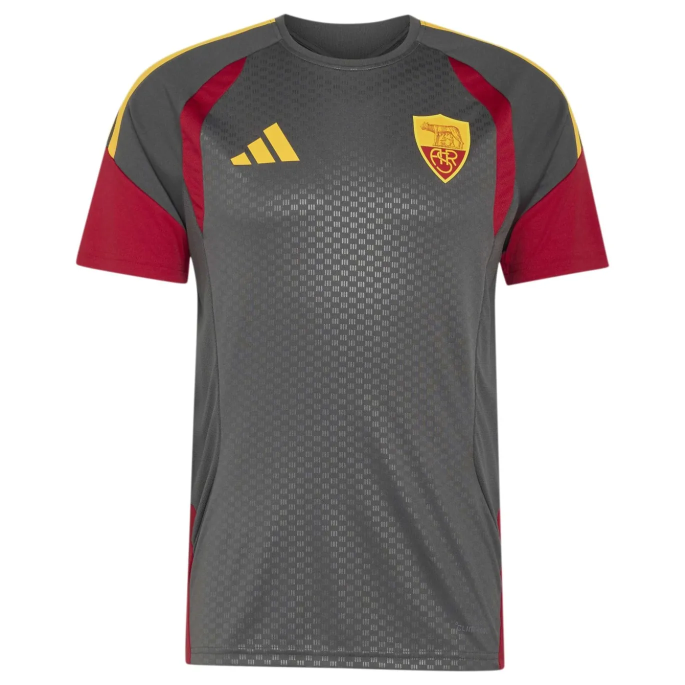 adidas AS Roma Trainingsset 2026-2027 Donkergrijs Rood Oranje