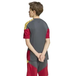 adidas AS Roma Trainingsset 2026-2027 Kids Donkergrijs Rood Oranje