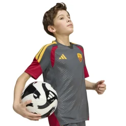 adidas AS Roma Trainingsshirt 2026-2027 Kids Donkergrijs Rood Oranje