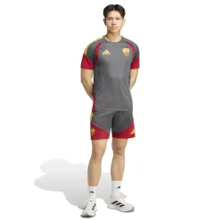 adidas AS Roma Trainingsshirt 2026-2027 Donkergrijs Rood Oranje