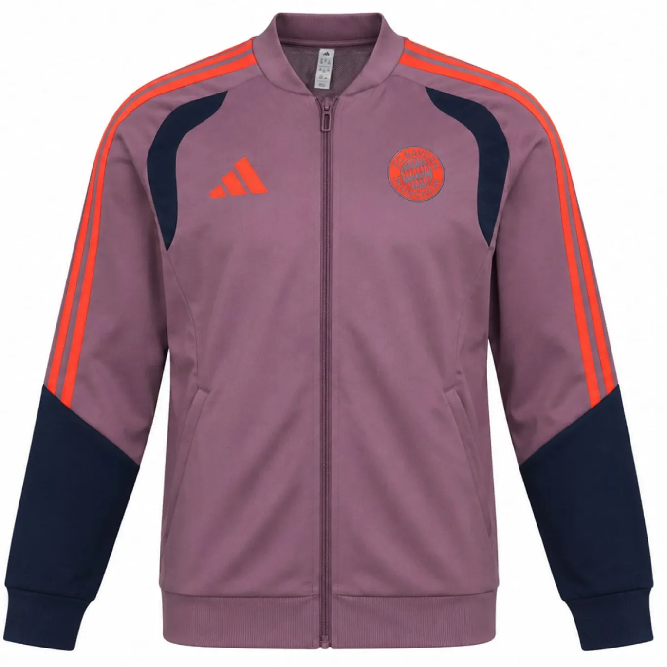 adidas Bayern München Europees Presentatie Trainingsjack 2026-2027 Kids Lichtpaars Zwart Rood