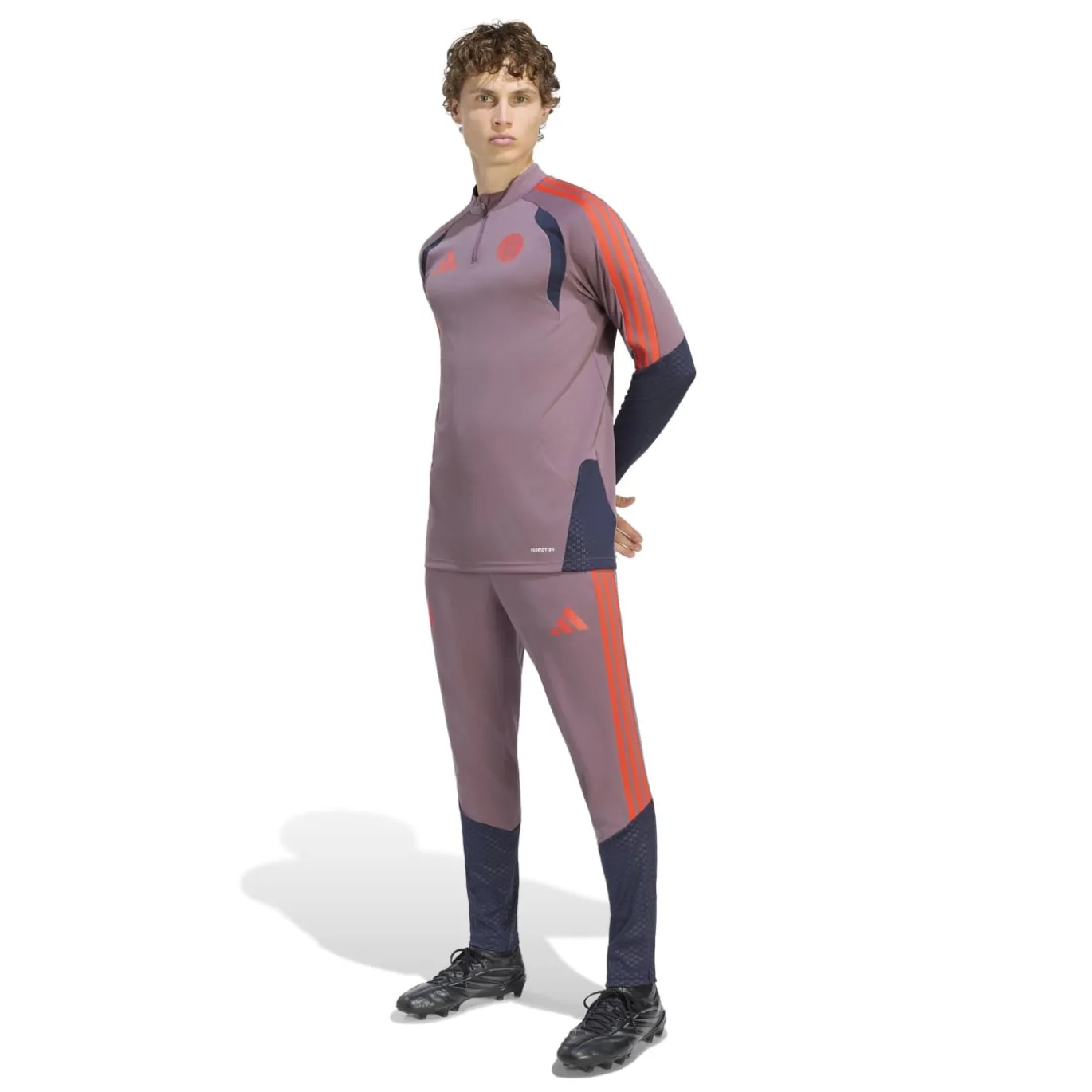 adidas Bayern München Europees Trainingstrui 1/4-Zip 2026-2027 Lichtpaars Zwart Rood