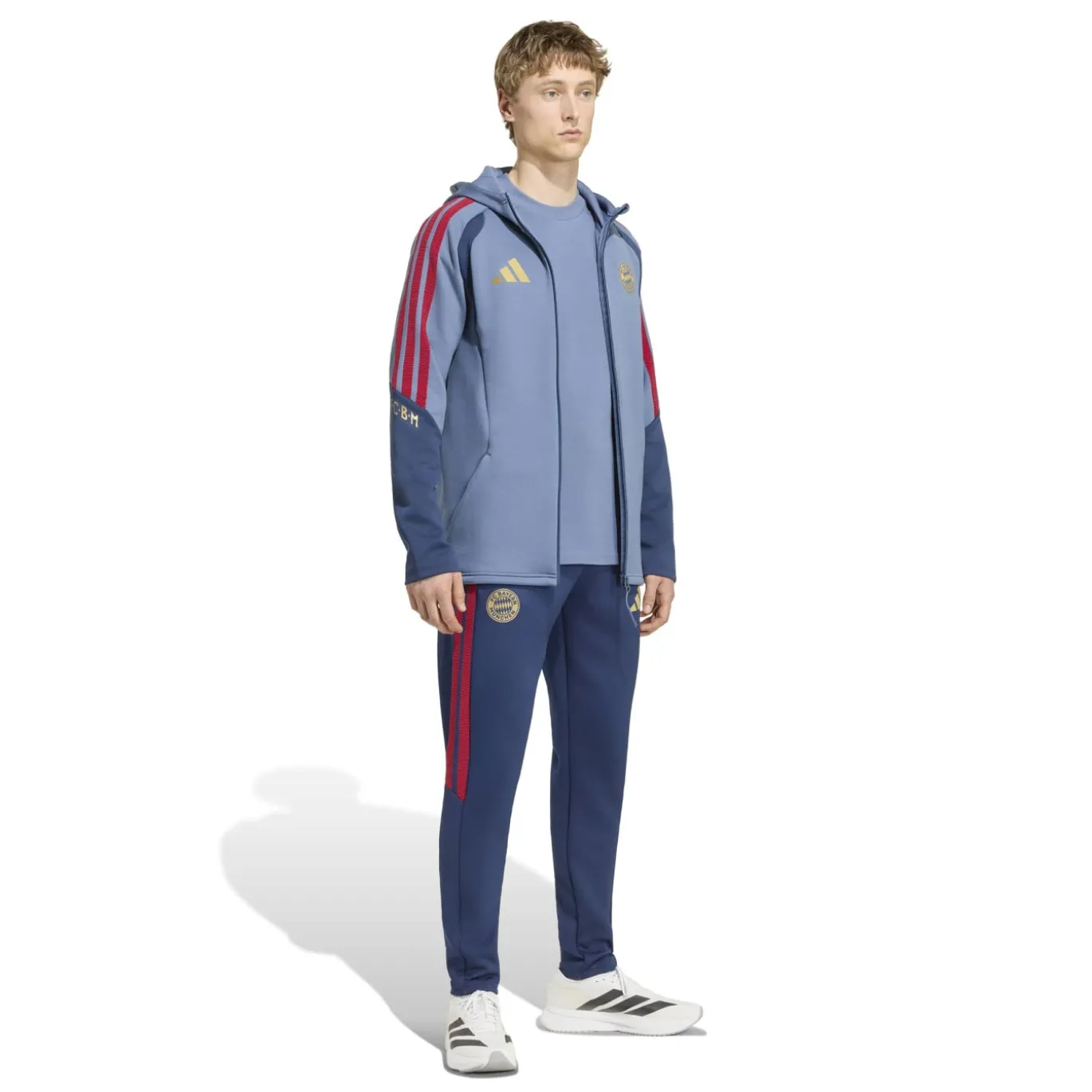 adidas Bayern München Presentatie Trainingsbroek 2026-2027 Donkerblauw Rood Goud
