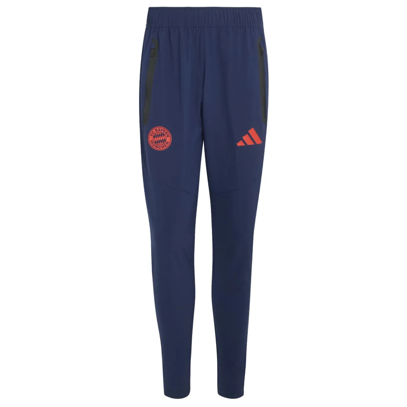 adidas Bayern München Tiro Travel Trainingsbroek 2026-2027 Donkerblauw Rood
