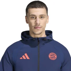 adidas Bayern München Tiro Travel Trainingspak 2026-2027 Donkerblauw Rood