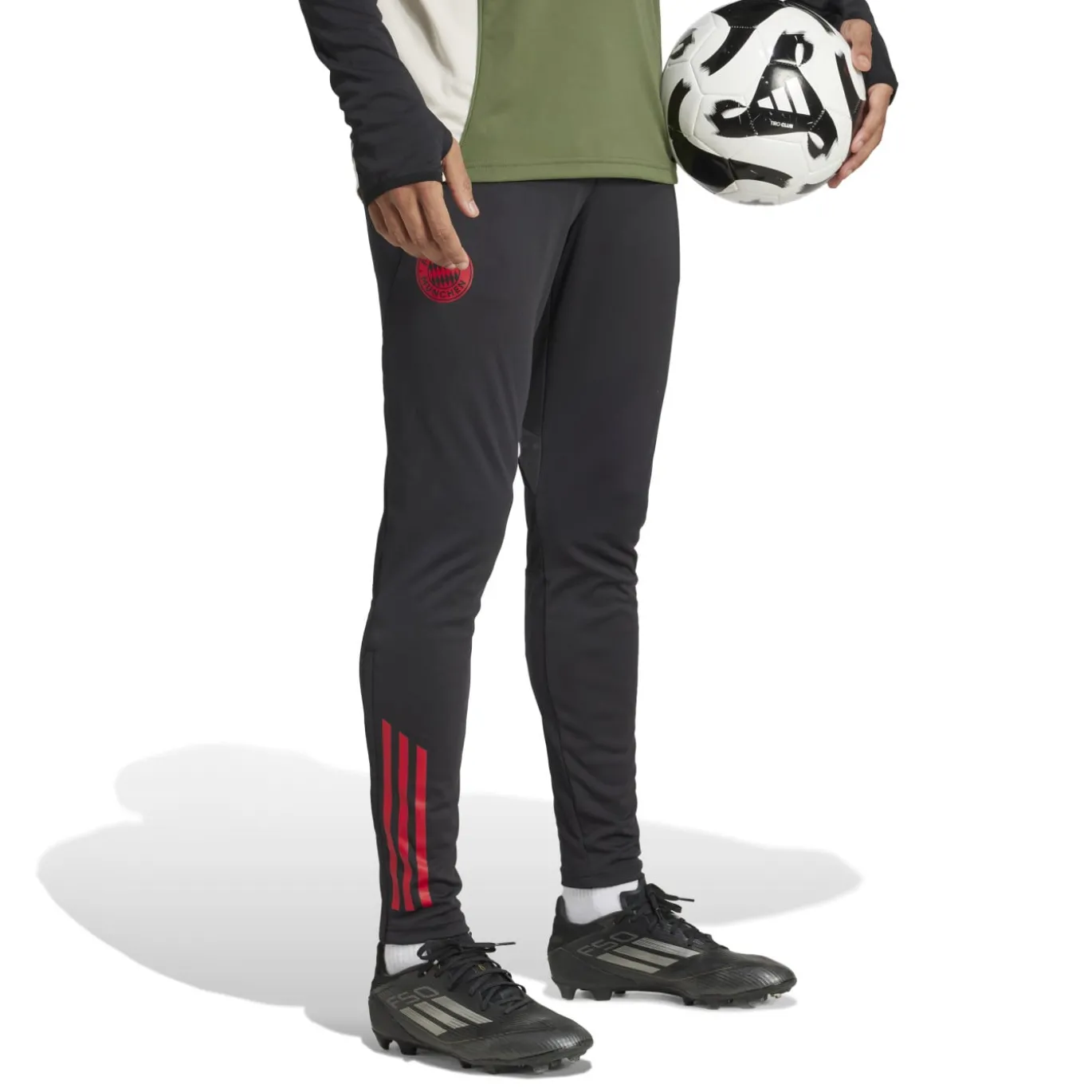 adidas Bayern München Trainingspak 1/4-Zip Europees 2025-2026 Groen Zwart Rood