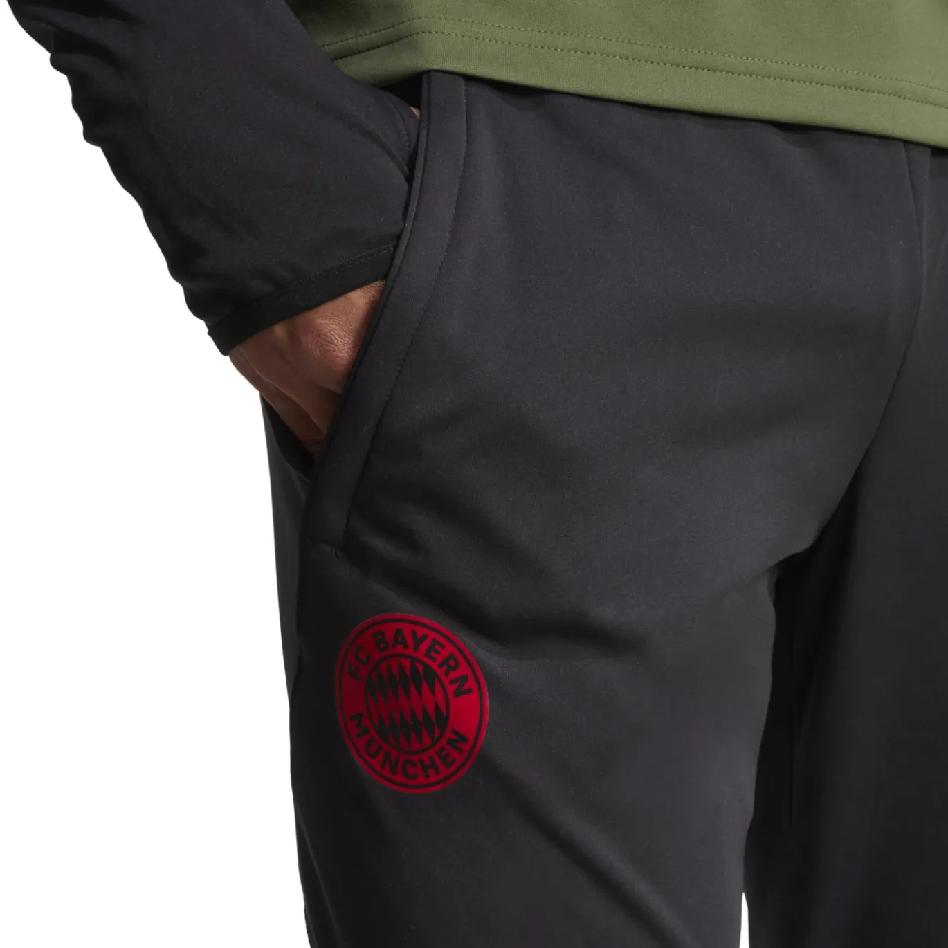 adidas Bayern München Trainingspak 1/4-Zip Europees 2025-2026 Groen Zwart Rood