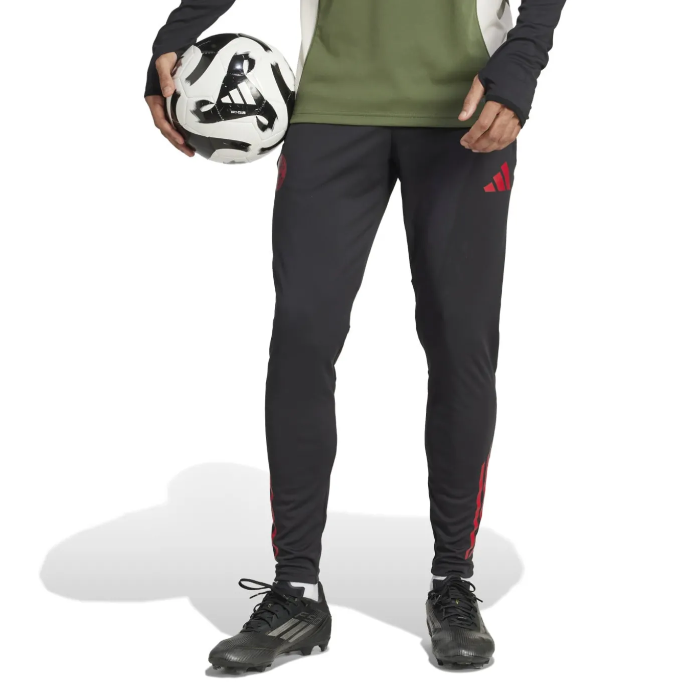 adidas Bayern München Trainingspak 1/4-Zip Europees 2025-2026 Groen Zwart Rood