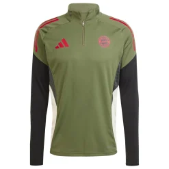 adidas Bayern München Trainingspak 1/4-Zip Europees 2025-2026 Groen Zwart Rood