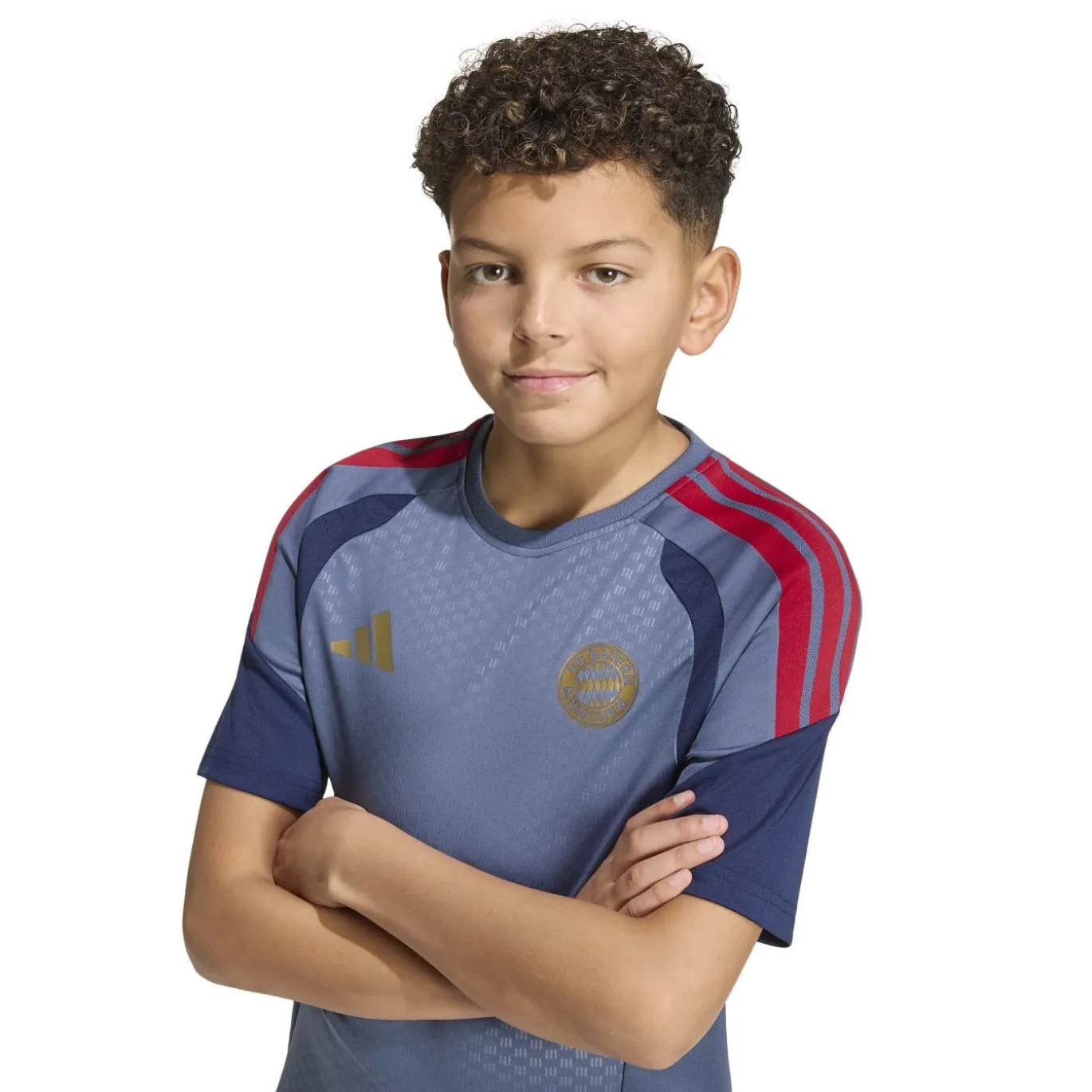 adidas Bayern München Trainingsset 2026-2027 Kids Donkerblauw Rood Goud