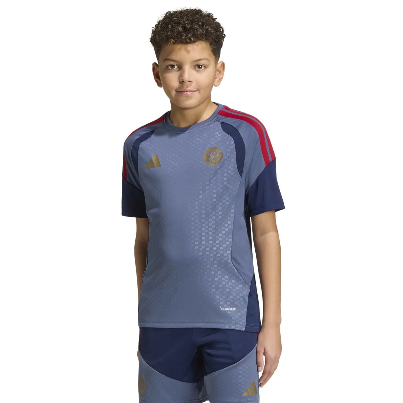 adidas Bayern München Trainingsset 2026-2027 Kids Donkerblauw Rood Goud