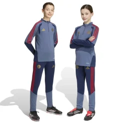 adidas Bayern München Trainingsbroek 2026-2027 Kids Donkerblauw Rood Goud